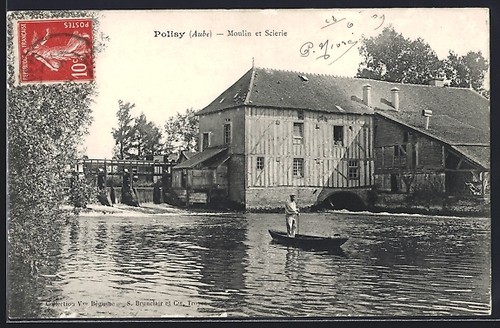 Cpa polisy moulin scierie - et,