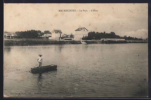 Cpa maurecourt port - le,