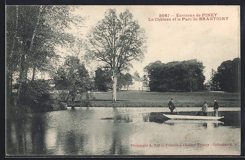 Cpa piney château et - cpa, piney,