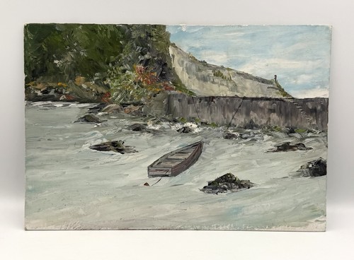 Huile sur carton - carton, bord