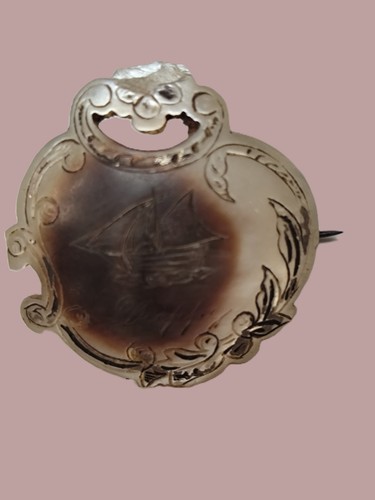 Broche nacre - broche, en