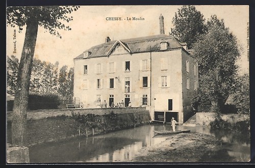 Cpa chessy moulin - moulin, la