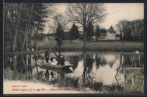 Cpa piney château de - piney,,