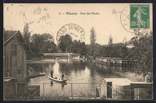 Cpa plancy vue l aube - cpa,